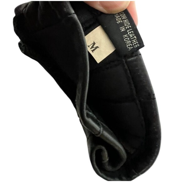 Hatch Vintage Women's Soft Cowhide Leather Gloves  Size M  Black Adj Cuff - Picture 6 of 7